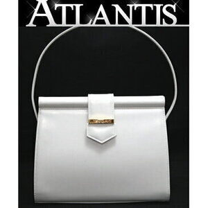SAINT LAURENT Yves Handbag White Leather